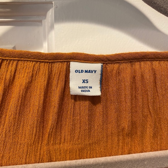 Old Navy Boho Pom Top Burnt Tobacco XS - Picture 3 of 4